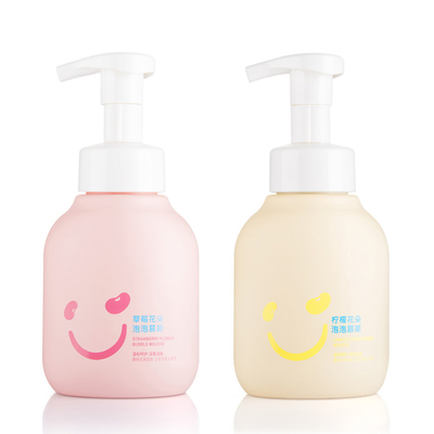 Plastic Soft Touch Finish Foaming Facial Cleanser Bottle 300ML For Kids