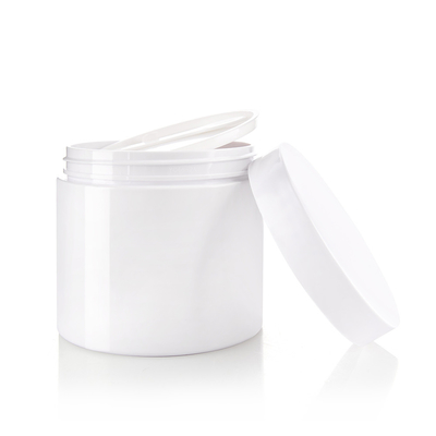 Recycled PET 400ml Custom Design Wide Mouth Plastic Jars for Cosmetics and Skincare Screen Print Method