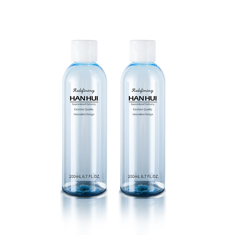Eco-friendly Cosmetic Plastic Bottle Packaging 200ml With Flip Top Cap