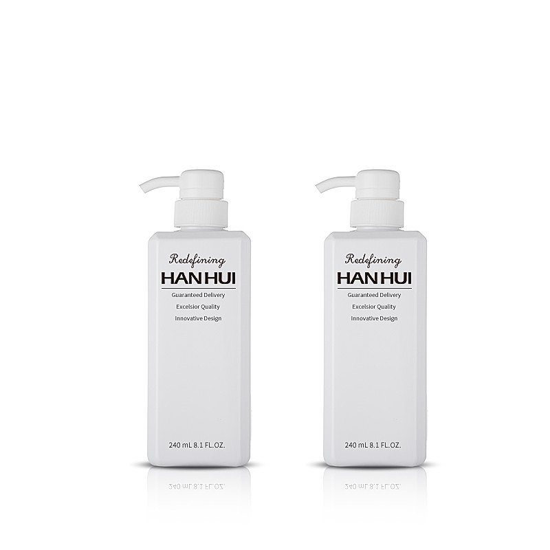 Healthy PET Material 240ML plastic empty Shampoo Bottles With 24/410 Neck Size