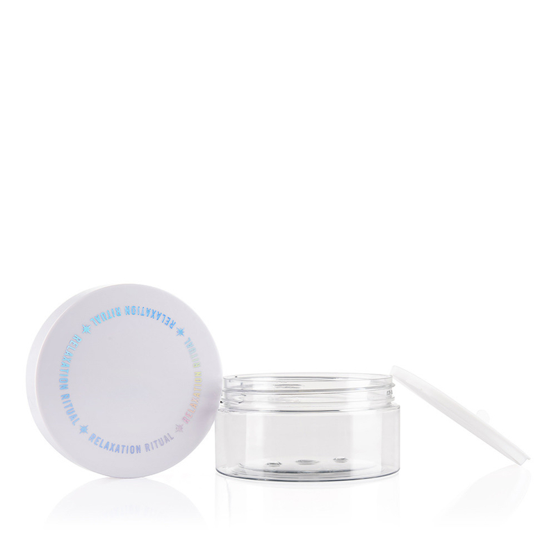 200ml Clear Plastic Jars With Wide Mouth Screw Cap Colorful Silk Screen Logo